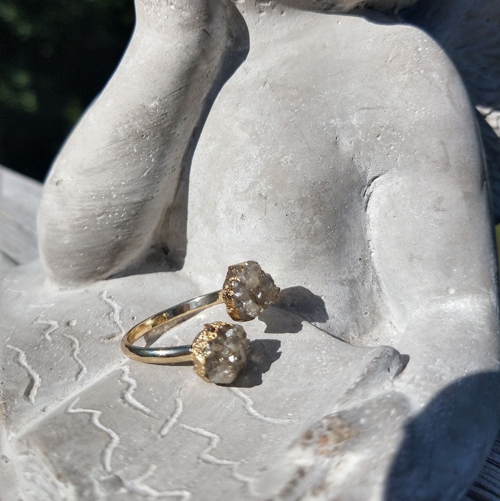 Druzy Agate Adjustable Ring - image 3